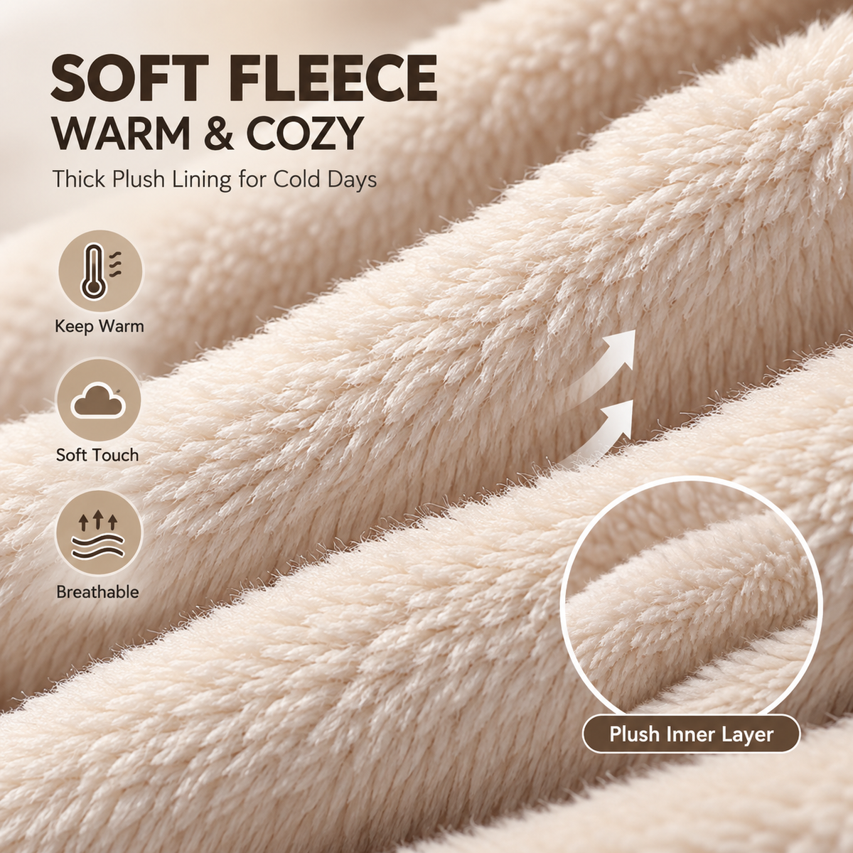 3-in-1 Thermal Fleece Hood – Hat, Face & Neck Warmer