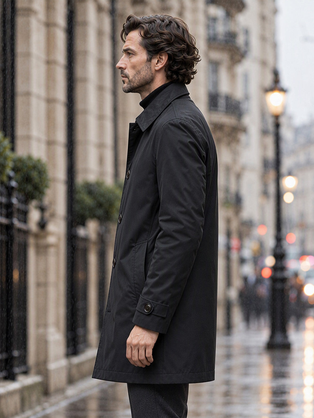 Men's Waterproof Mid-Length Trench Coat【FREE SHIPPING】