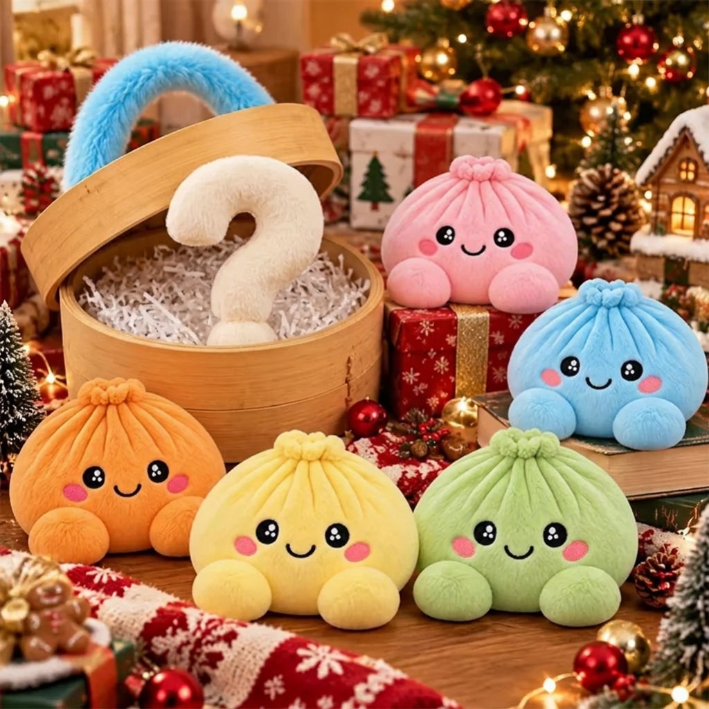 Dumpling Plush in a Steamer Basket