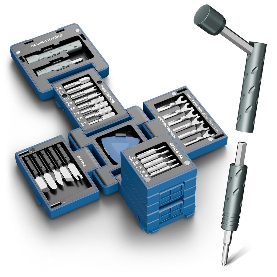 55-in-1 Precision Screwdriver Set – Magnetic Bits & Bendable Handle