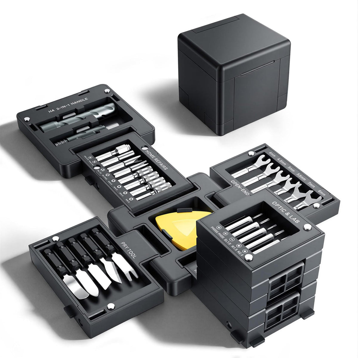 55-in-1 Precision Screwdriver Set – Magnetic Bits & Bendable Handle