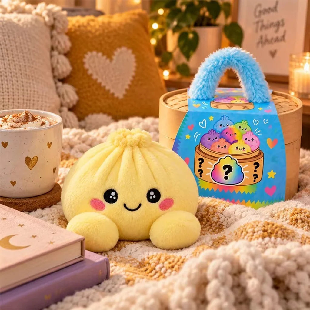 Dumpling Plush in a Steamer Basket