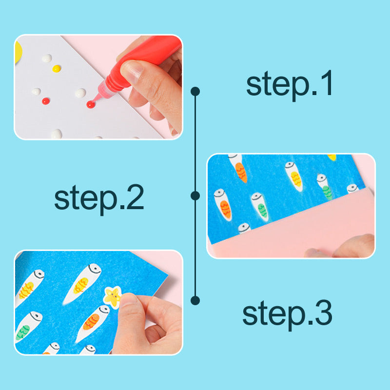 💥HOT SALE 50% OFF💥Cartoon Colorful Painting Set with Scraper for Kids