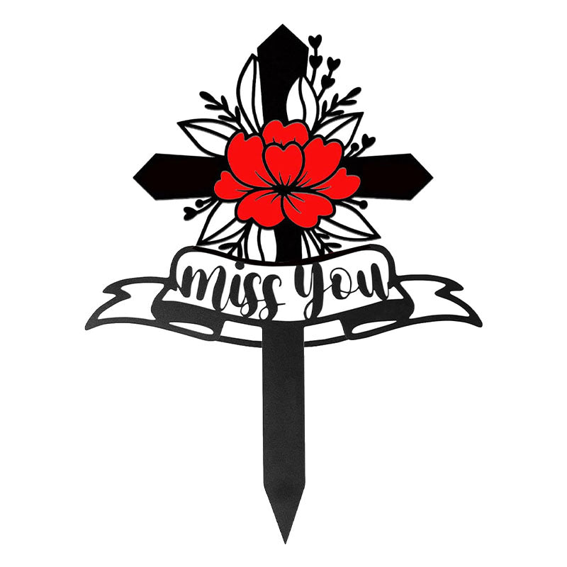 Metal Cemetery Memorial Stake