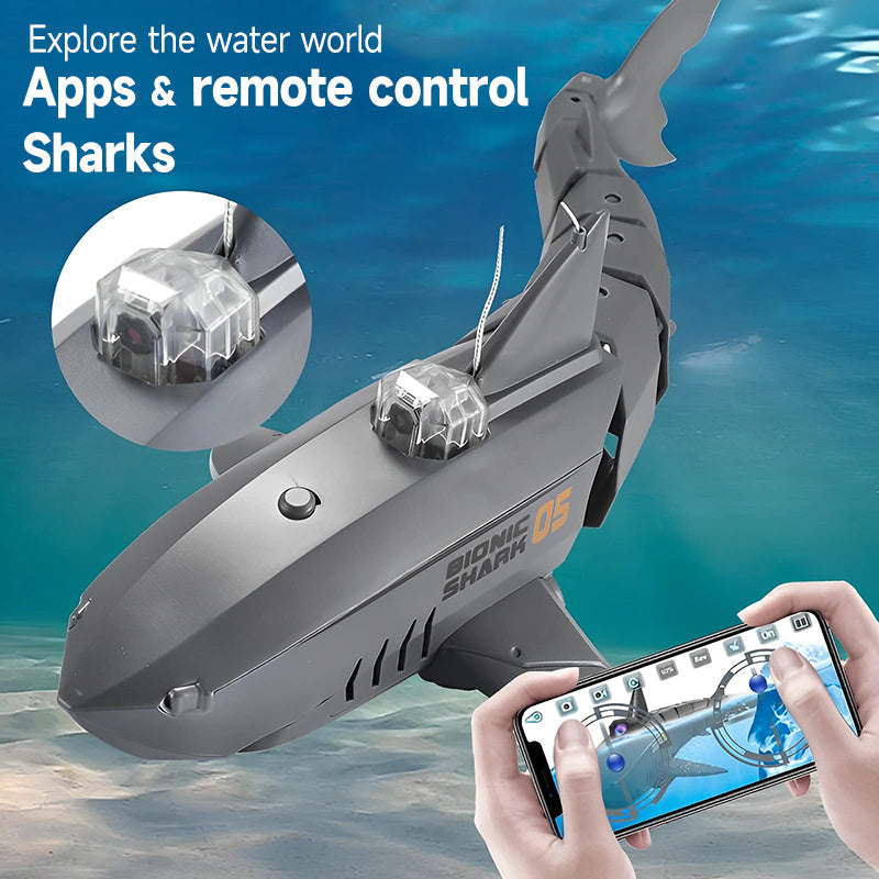 🦈2.4G wireless control of underwater shark camera drone